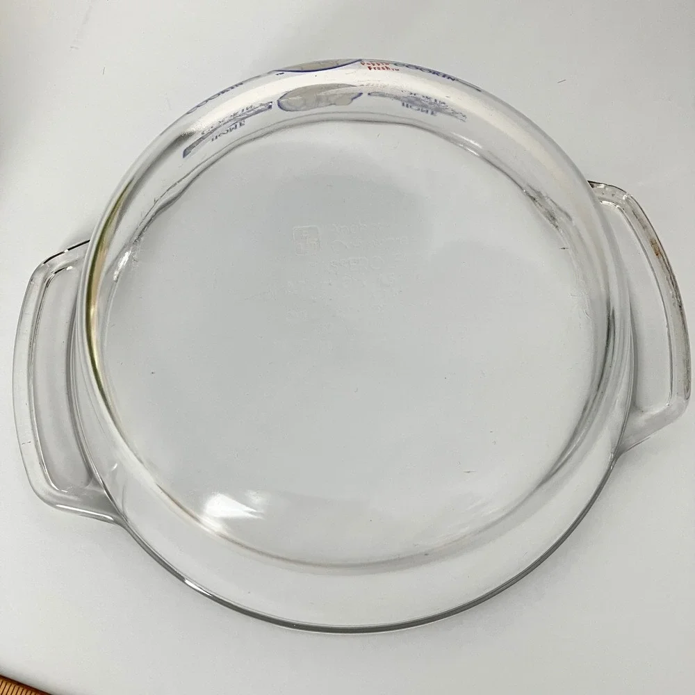 Anchor Hocking Pillsbury Doughboy Casserole Dish Lid 1.5 Qt Glass Home Cookin